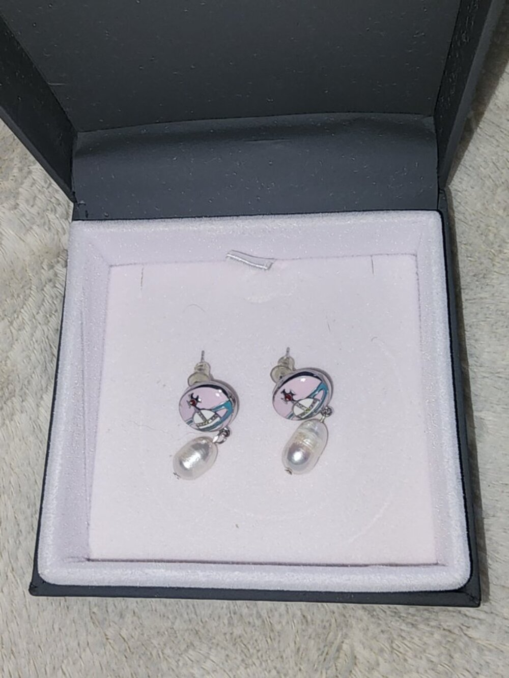 drop earings Saturn orb - Picture 2 of 3